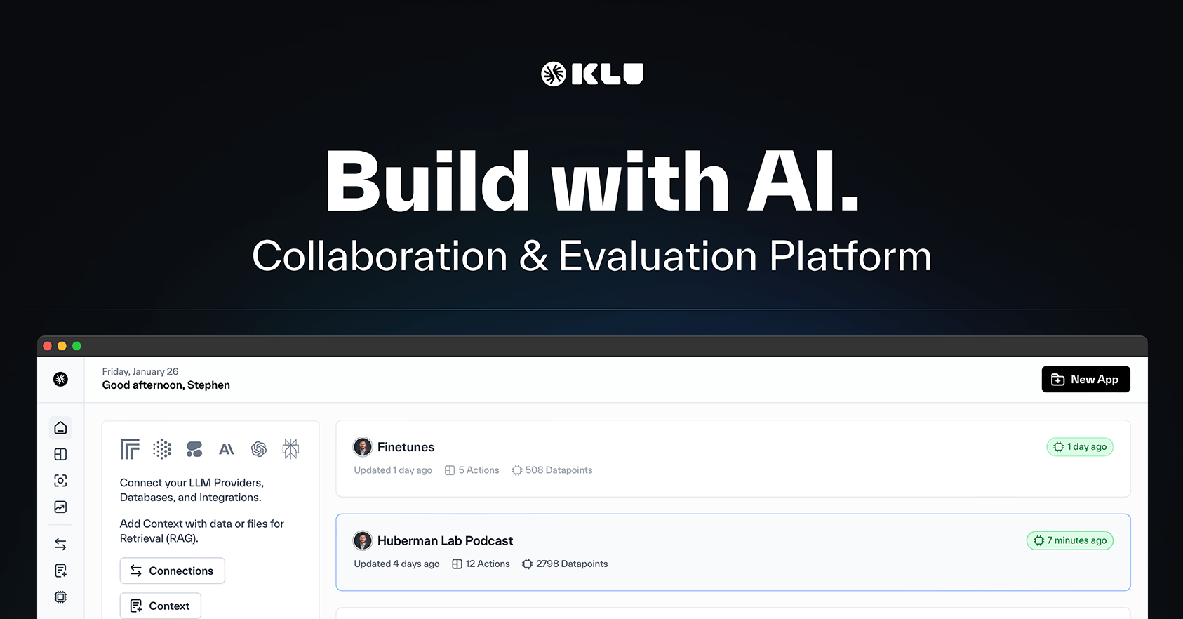 Design, Deploy, and Optimize LLM Apps with Klu โ Klu.ai